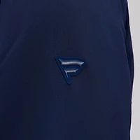 Blouson aviateur léger à fermeture éclair intégrale Fanatics bleu marine pour homme, Authentic Pro Road des Canadiens de Montréal