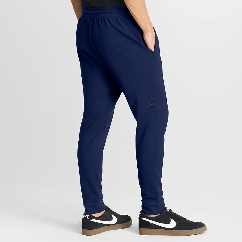 Pantalon de jogging Fanatics bleu marine pour homme, Authentic Pro Road Tri-Blend des Canadiens Montréal