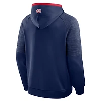 Men's Fanatics Navy Montreal Canadiens Goaltender Defender Hoodie