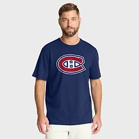 Men's Fanatics Navy Montreal Canadiens Hat Trick T-Shirt
