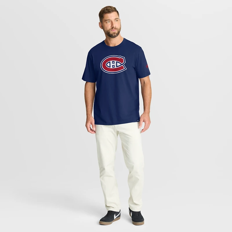 Men's Fanatics Navy Montreal Canadiens Hat Trick T-Shirt