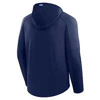 Men's Fanatics Navy Montreal Canadiens Penalty Shot Long Sleeve Hooded T-Shirt
