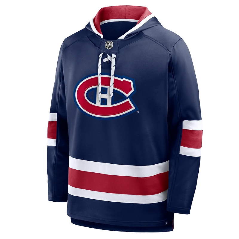 Men's Fanatics Navy Montreal Canadiens Prime Time Fleece Hoodie