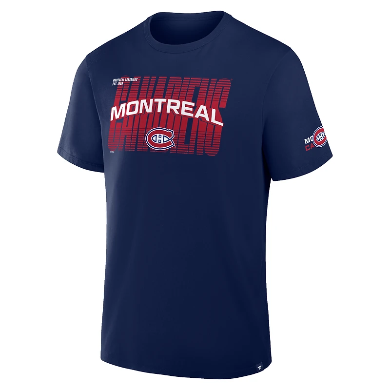 Men's Fanatics Navy Montreal Canadiens Team Vision Legacy T-Shirt