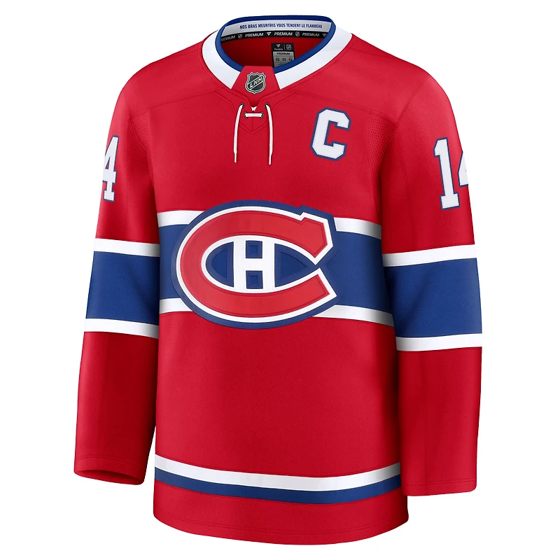 Men's Fanatics Nick Suzuki Red Montreal Canadiens Home Premium Player Jersey