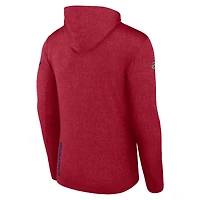 Chandail à capuchon léger authentique Pro des Canadiens de Montréal Fanatics pour hommes, rouge