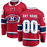 Men's Fanatics Red Montreal Canadiens Breakaway - Custom Jersey
