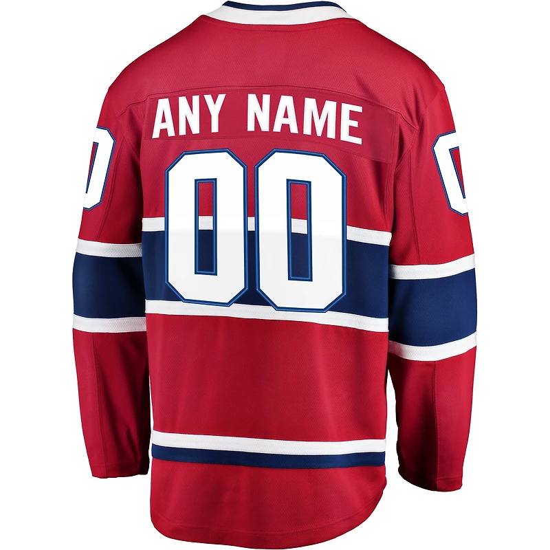 Men's Fanatics Red Montreal Canadiens Breakaway - Custom Jersey
