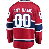 Men's Fanatics Red Montreal Canadiens Breakaway - Custom Jersey