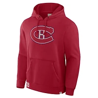 Men's Fanatics Red Montreal Canadiens Decades Collection Tradition Hoodie