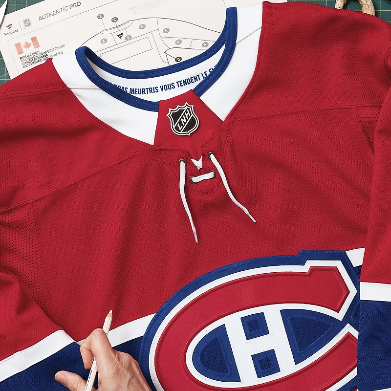 Men's Fanatics Red Montreal Canadiens Home Authentic Pro Custom Jersey