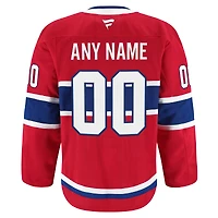 Men's Fanatics Red Montreal Canadiens Home Authentic Pro Custom Jersey