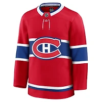 Maillot à domicile rouge Fanatics Premium pour hommes des Canadiens de Montréal