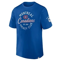 T-shirt pour homme Fanatics Royal Montreal Canadiens Decades Collection Made To Last