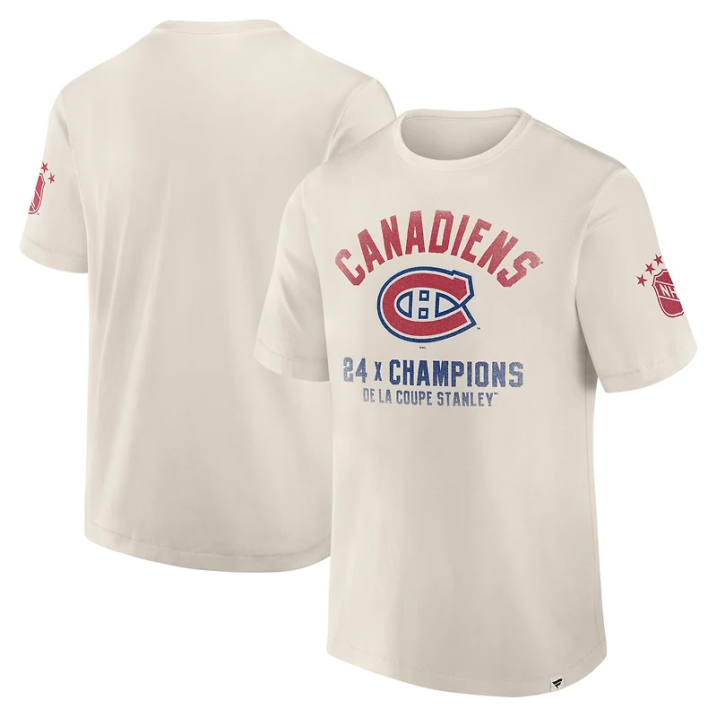 T-shirt intemporel de la collection Décennies des Canadiens Montréal pour hommes Fanatics Blanc