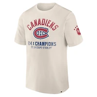T-shirt intemporel de la collection Décennies des Canadiens Montréal pour hommes Fanatics Blanc