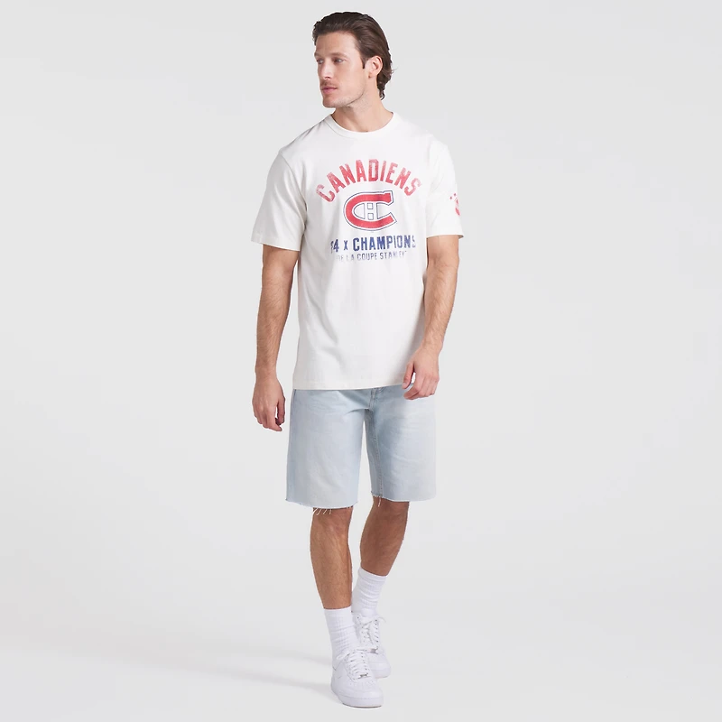T-shirt intemporel de la collection Décennies des Canadiens Montréal pour hommes Fanatics Blanc