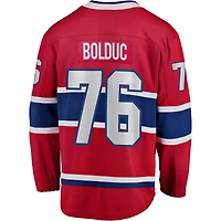 Men's Fanatics Zack Bolduc Red Montreal Canadiens Home Breakaway Jersey