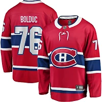 Maillot rouge Zack Bolduc des Canadiens de Montréal à domicile pour hommes Fanatics