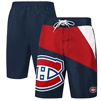 Short de bain G-III Sports by Carl Banks bleu marine, motif Wind Wave des Canadiens Montréal