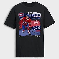 Men's Ivan Demidov Black Montreal Canadiens Fresh Ice T-Shirt