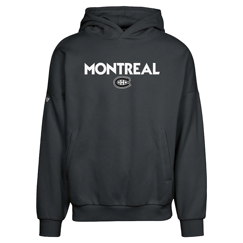 Men's Levelwear  Black Montreal Canadiens Contact City Capsule Pullover Hoodie