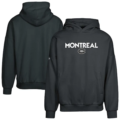 Men's Levelwear  Black Montreal Canadiens Contact City Capsule Pullover Hoodie