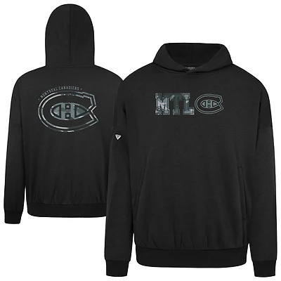 Men's Levelwear  Black Montreal Canadiens Contact Oversized Hoodie