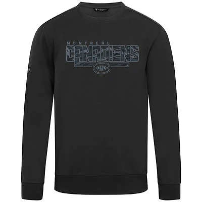 Men's Levelwear  Black Montreal Canadiens Delta Zane Sweatshirt