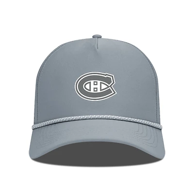 Casquette ajustable Levelwear grise pour homme, avec écusson Gordon des Canadiens de Montréal