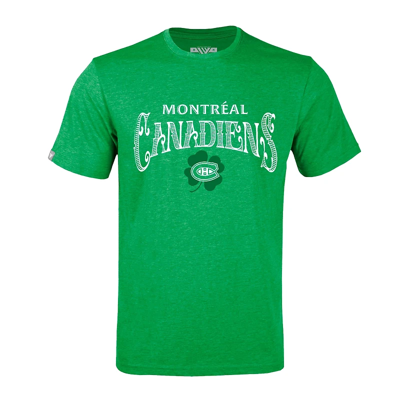 Men's Levelwear Green Montreal Canadiens St. Patrick's Day Richmond T-Shirt