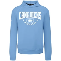 Sweat à capuche Levelwear bleu clair pour homme, modèle Archway des Canadiens de Montréal, en mélange trois matières.