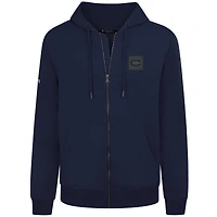Men's Levelwear  Navy Montreal Canadiens Podium Heirloom Full-Zip Hoodie