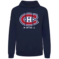 Sweat à capuche en polaire Levelwear bleu marine pour homme, modèle Podium Immortal des Canadiens de Montréal