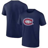 Men's Logo Athletic  Navy Montreal Canadiens Essential T-Shirt