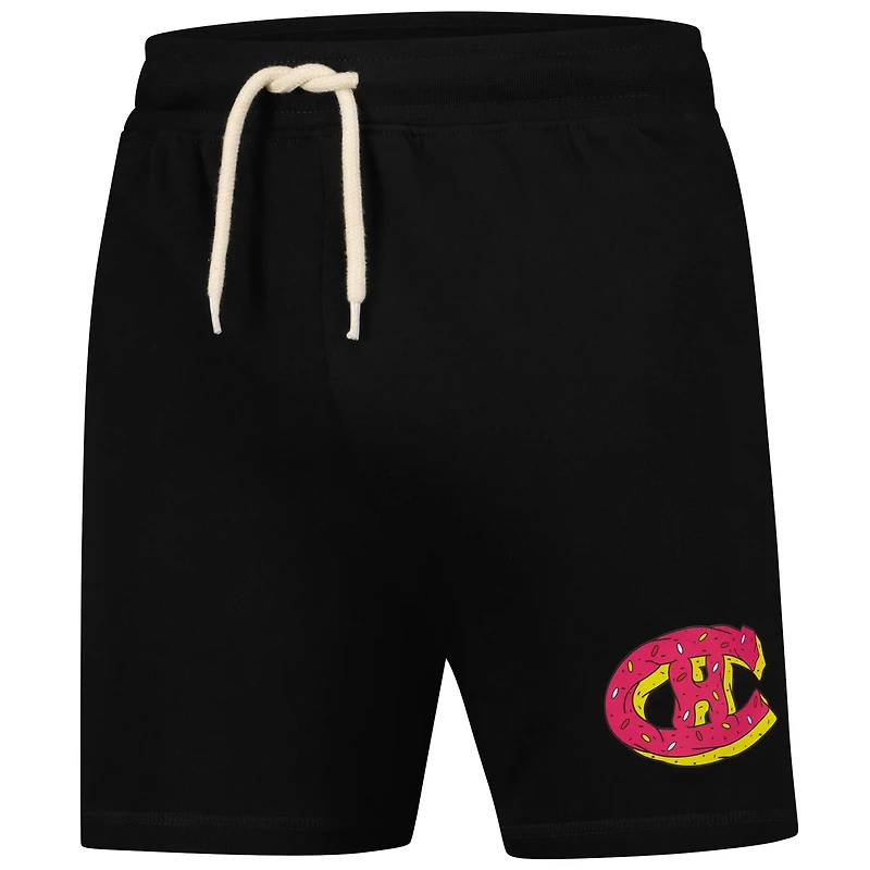 Men's Mitchell & Ness Black Montreal Canadiens Doughnut Crumbs Shorts