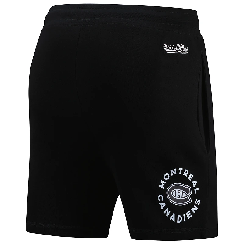 Men's Mitchell & Ness Black Montreal Canadiens Doughnut Crumbs Shorts