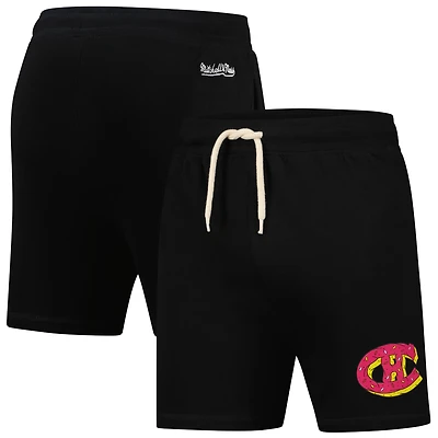 Men's Mitchell & Ness Black Montreal Canadiens Doughnut Crumbs Shorts