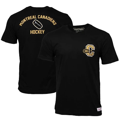 T-shirt noir Mitchell & Ness pour homme, motif Œil du Tigre des Canadiens de Montréal