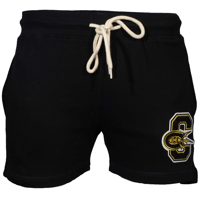 Short Mitchell & Ness noir pour homme, modèle « Montreal Canadiens Stallion ».