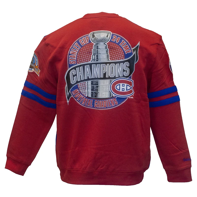 Sweat-shirt bleu Mitchell & Ness pour homme, motif Canadiens de Montréal