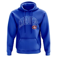 Sweat à capuche en polaire bleu Mitchell & Ness pour homme, aux couleurs des Canadiens de Montréal