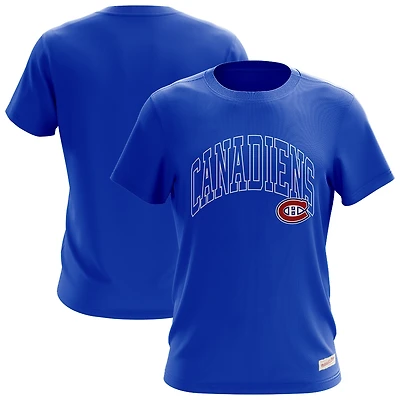 Men's Mitchell & Ness  Blue Montreal Canadiens Logo T-Shirt