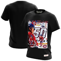 T-shirt noir Mitchell & Ness Cole Caufield des Canadiens de Montréal, 50 buts
