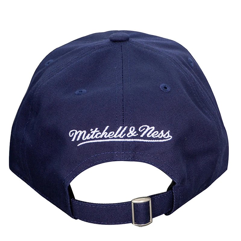 Casquette ajustable Mitchell & Ness bleu marine pour homme, motif mascotte des Canadiens de Montréal