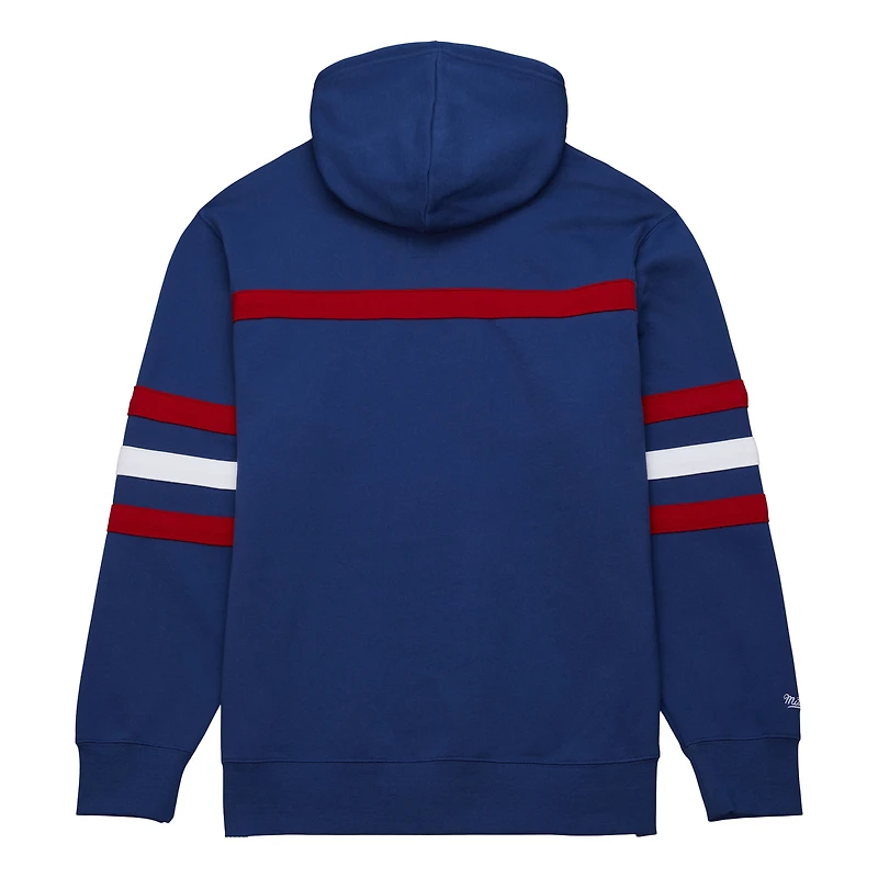 Chandail à capuchon d'entraîneur-chef des Canadiens de Montréal Mitchell & Ness bleu marine pour hommes