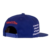 Casquette Snapback Graduation Varsity Canadiens de Montréal Mitchell & Ness pour homme - Bleu marine - Casquette