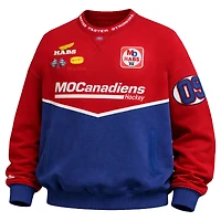 Men's Mitchell & Ness  Red/Navy Montreal Canadiens F1 Stable Sweatshirt