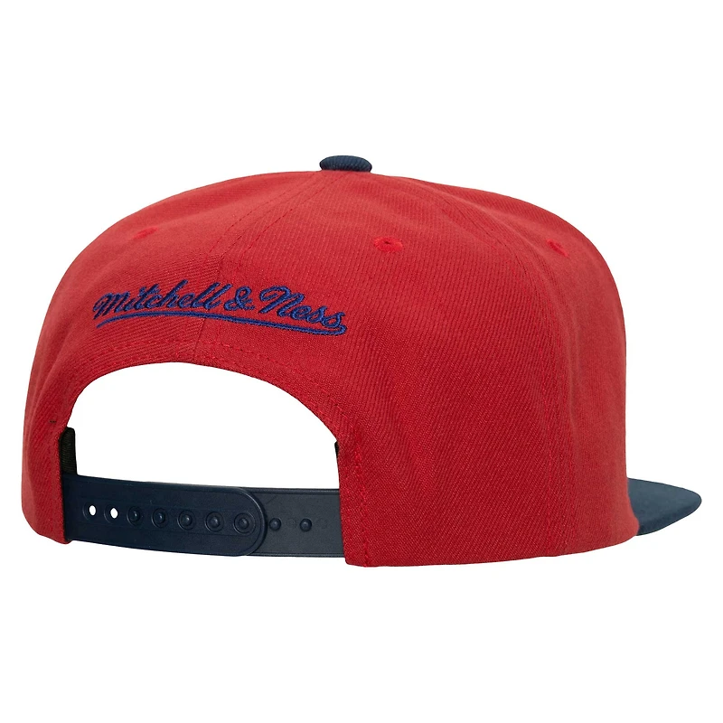 Casquette Snapback Core Team Ground 2.0 rouge des Canadiens de Montréal Mitchell & Ness pour homme