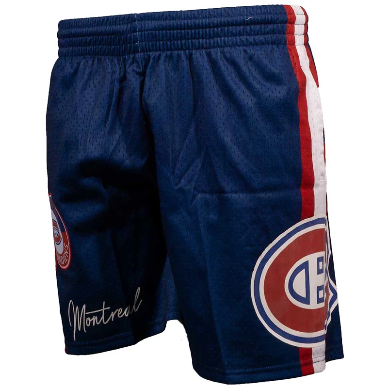 Short en maille Mitchell & Ness Royal Montreal Canadiens City Collection pour homme